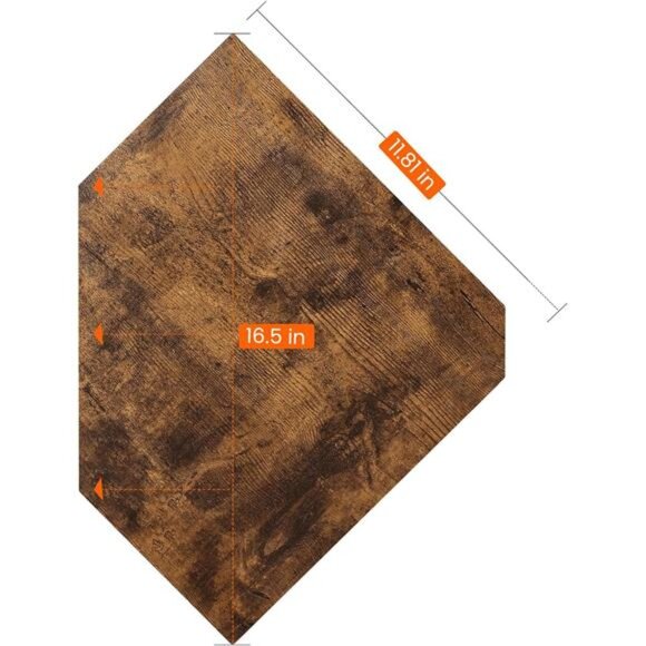 Corner Shelf Wall Mount,Set of 4Floating Corner Shelves with Cord Hole for Cable - Picture 3 of 8